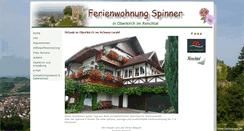 Desktop Screenshot of ferienwohnung-spinner.de